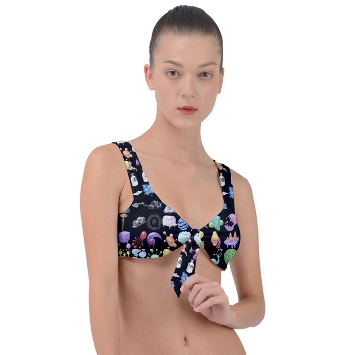 Glitch Glitchen Misc Two Front Tie Bikini Top