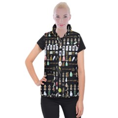 Glitch Glitchen Misc Three Women s Button Up Vest by WetdryvacsLair