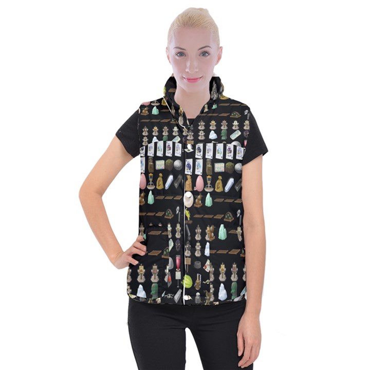 Glitch Glitchen Misc Three Women s Button Up Vest