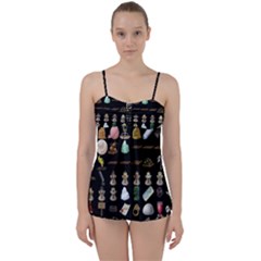 Glitch Glitchen Misc Three Babydoll Tankini Set by WetdryvacsLair