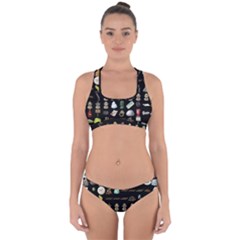 Glitch Glitchen Misc Three Cross Back Hipster Bikini Set by WetdryvacsLair