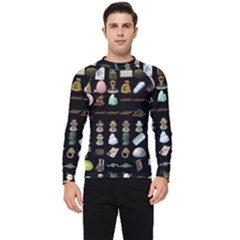 Glitch Glitchen Misc Three Men s Long Sleeve Rash Guard