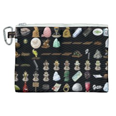 Glitch Glitchen Misc Three Canvas Cosmetic Bag (xl) by WetdryvacsLair