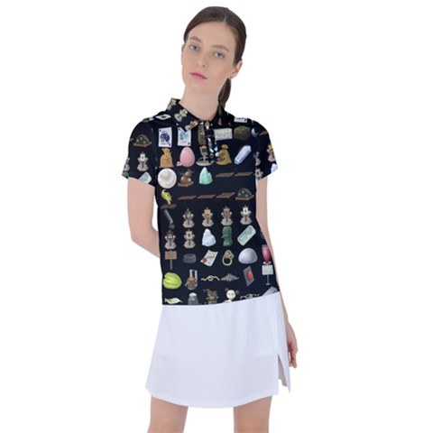 Glitch Glitchen Misc Three Women s Polo Tee by WetdryvacsLair