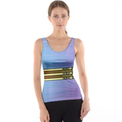 Glitched Vaporwave Hack The Planet Tank Top by WetdryvacsLair