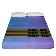 Glitched Vaporwave Hack The Planet Fitted Sheet (king Size) by WetdryvacsLair