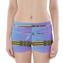 Glitched Vaporwave Hack The Planet Boyleg Bikini Wrap Bottoms by WetdryvacsLair