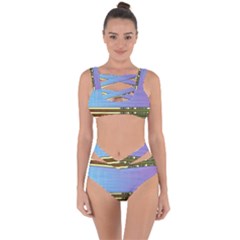 Glitched Vaporwave Hack The Planet Bandaged Up Bikini Set  by WetdryvacsLair