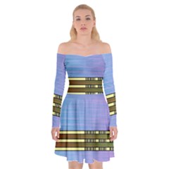 Glitched Vaporwave Hack The Planet Off Shoulder Skater Dress by WetdryvacsLair