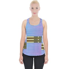 Glitched Vaporwave Hack The Planet Piece Up Tank Top by WetdryvacsLair