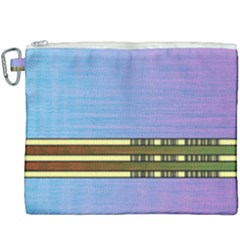 Glitched Vaporwave Hack The Planet Canvas Cosmetic Bag (xxxl) by WetdryvacsLair