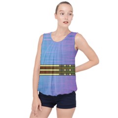 Glitched Vaporwave Hack The Planet Bubble Hem Chiffon Tank Top by WetdryvacsLair