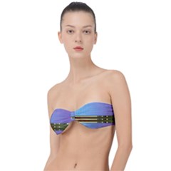 Glitched Vaporwave Hack The Planet Classic Bandeau Bikini Top  by WetdryvacsLair