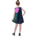 Vaporwave Old Moon Over NYC Kids  Summer Dress View2