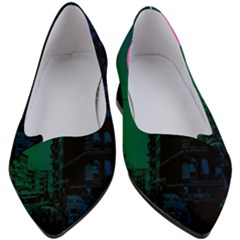 Vaporwave Old Moon Over Nyc Women s Block Heels  by WetdryvacsLair