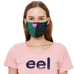 Vaporwave Old Moon Over Nyc Cloth Face Mask (adult) by WetdryvacsLair