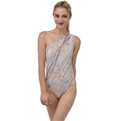 Buttercream, Ultimate Gray & Desert Mist To One Side Swimsuit