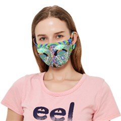 Green Butterflies Crease Cloth Face Mask (adult)