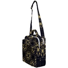 Black And Gold Pattern Crossbody Day Bag by Dazzleway