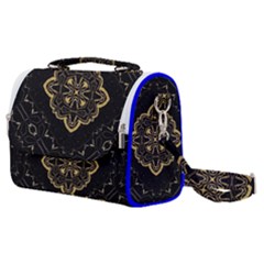 Ornate Black And Gold Satchel Shoulder Bag by Dazzleway