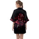 Love Deception Concept Artwork Half Sleeve Satin Kimono  View2