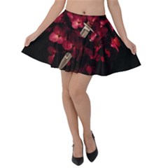 Love Deception Concept Artwork Velvet Skater Skirt