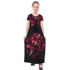 Love Deception Concept Artwork Kids  Short Sleeve Maxi Dress by dflcprintsclothing