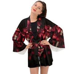 Love Deception Concept Artwork Long Sleeve Kimono by dflcprintsclothing