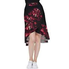 Love Deception Concept Artwork Frill Hi Low Chiffon Skirt