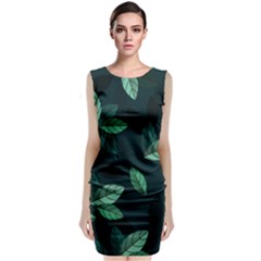 Foliage Classic Sleeveless Midi Dress