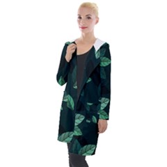 Foliage Hooded Pocket Cardigan