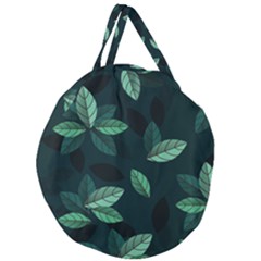 Foliage Giant Round Zipper Tote