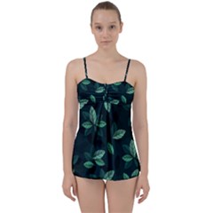 Foliage Babydoll Tankini Set