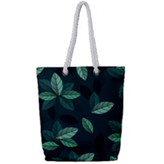 Foliage Full Print Rope Handle Tote (small)