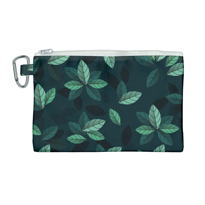 Foliage Canvas Cosmetic Bag (Large)