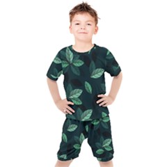 Foliage Kids  Tee And Shorts Set by HermanTelo