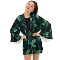 Foliage Long Sleeve Kimono