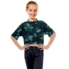 Foliage Kids Mock Neck Tee