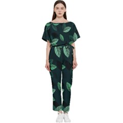 Foliage Batwing Lightweight Jumpsuit