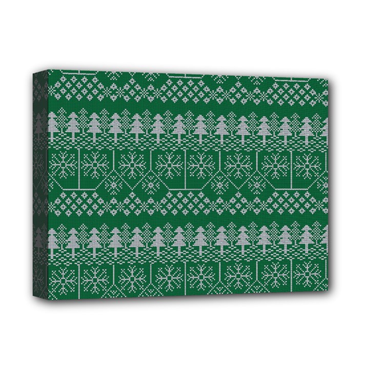 Christmas Knit Digital Deluxe Canvas 16  x 12  (Stretched) 