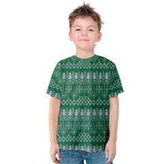 Christmas Knit Digital Kids  Cotton Tee