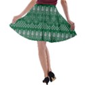 Christmas Knit Digital A-line Skater Skirt View2