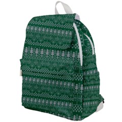 Christmas Knit Digital Top Flap Backpack