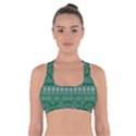 Christmas Knit Digital Cross Back Sports Bra View1