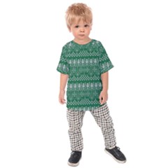 Christmas Knit Digital Kids  Raglan Tee