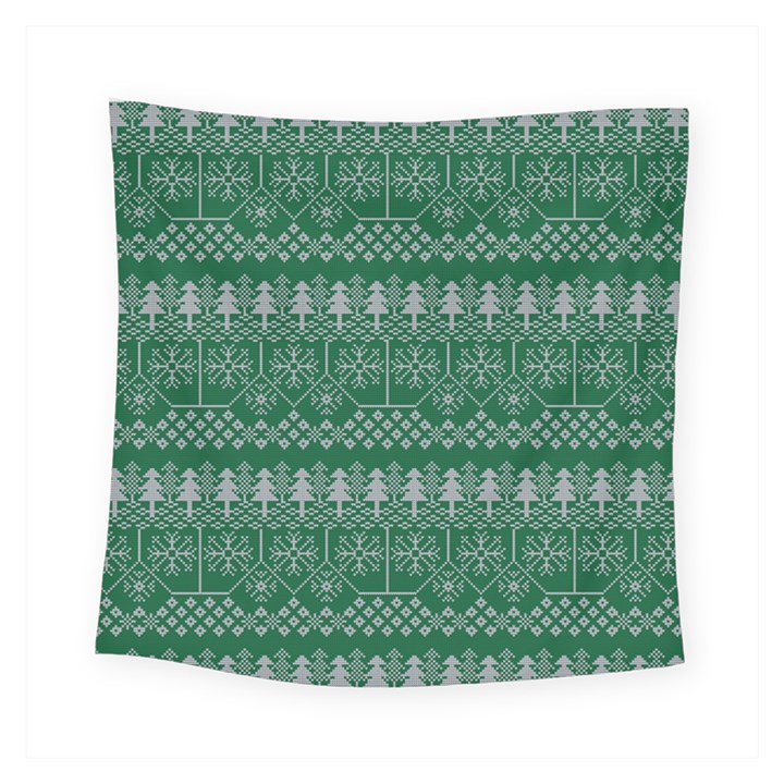 Christmas Knit Digital Square Tapestry (Small)