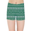 Christmas Knit Digital Kids  Sports Shorts View1