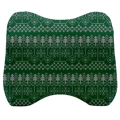 Christmas Knit Digital Velour Head Support Cushion