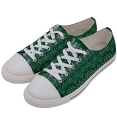 Christmas Knit Digital Women s Low Top Canvas Sneakers