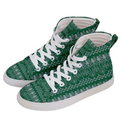 Christmas Knit Digital Men s Hi-top Skate Sneakers